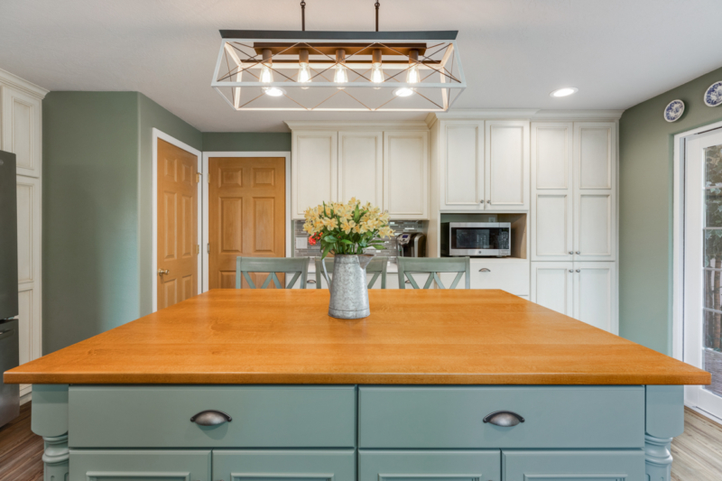 Island and light fixture