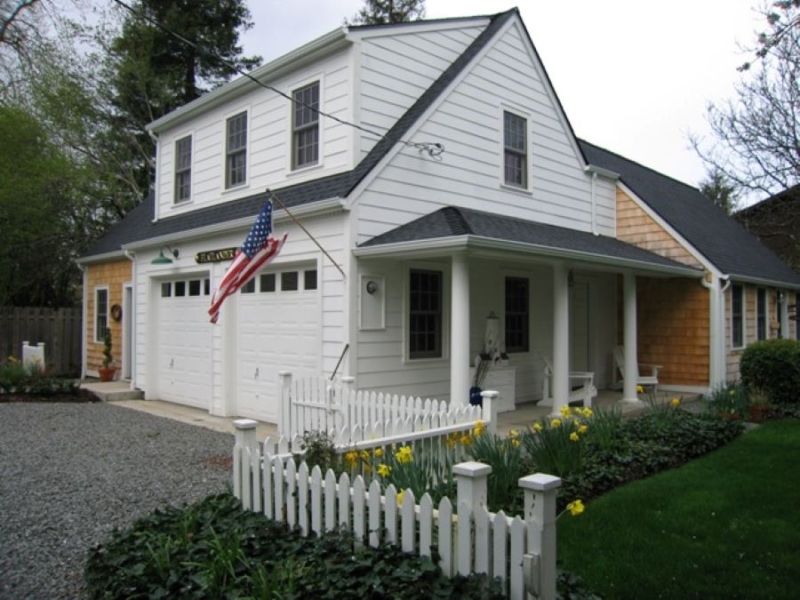 Remodel of garage and shop, styled to look like a Cape Cod cottage in Corvallis, OR Remodel of garage and shop, styled to look like a Cape Cod cottage in Corvallis, OR