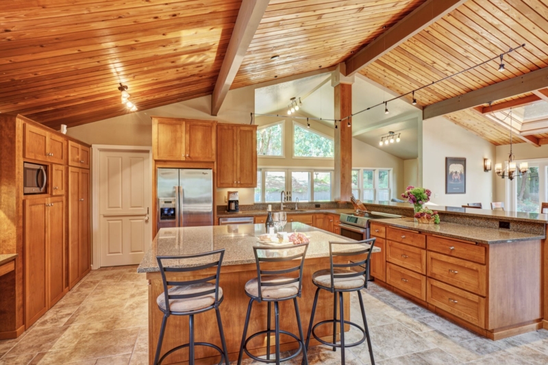 Large interior remodel makes this space feel far more open This Corvallis home remodel completely changed the look and feel of the space.