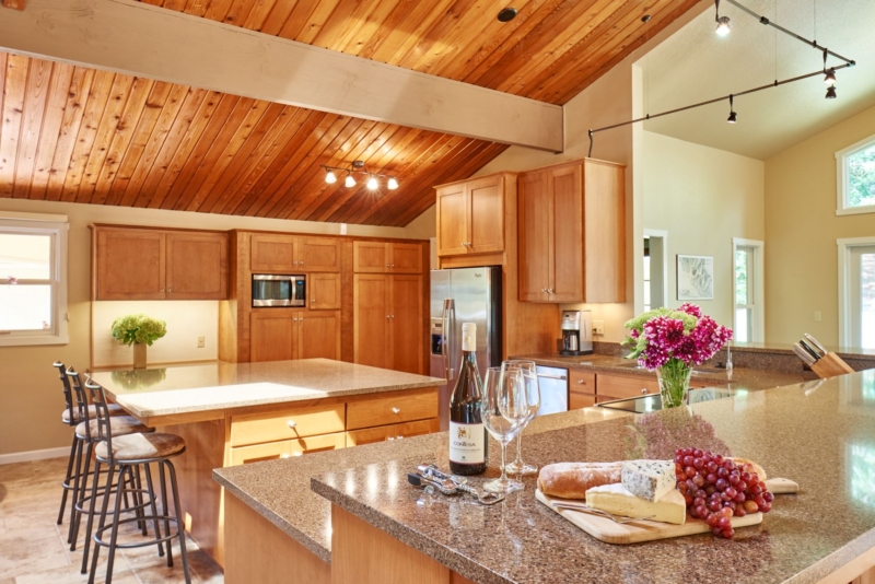Kitchen and sunroom remodel This home remodel integrated the kitchen into a great room.