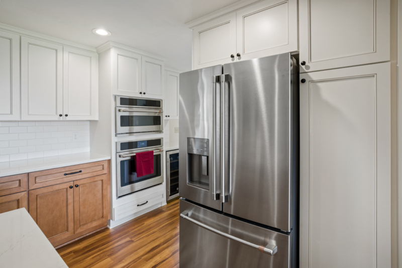 Stainless steel appliances.