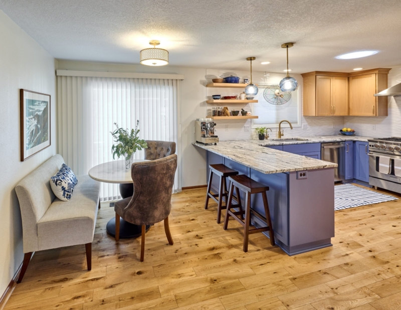 This contemporary kitchen remodel by Powell Construction of Corvallis