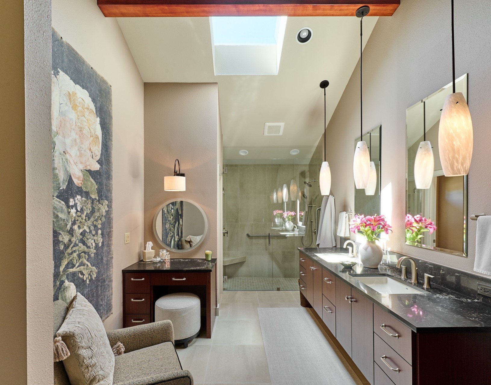 Luxurious Primary Barthroom in whole home remodel by Powell Construction