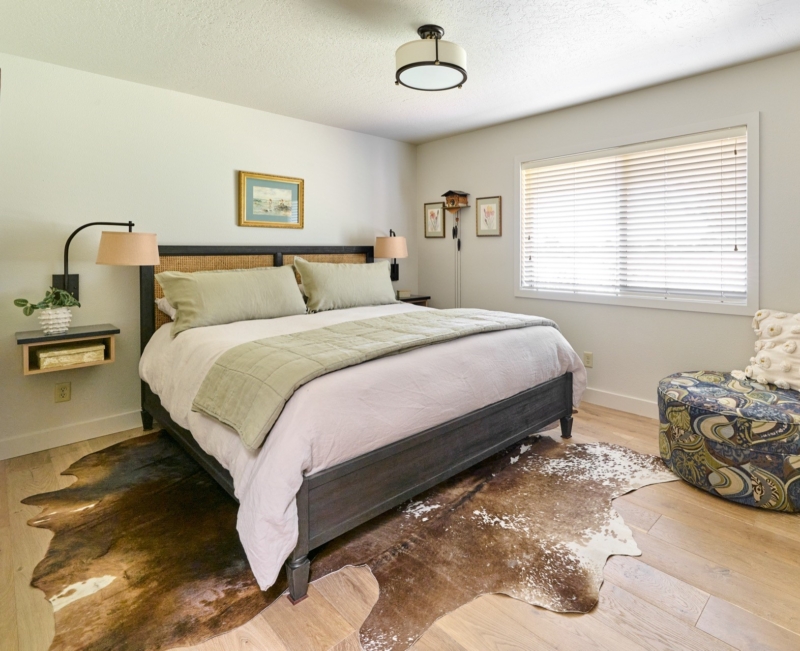 Welcoming guest bedroom wcustom night stands Welcoming guest bedroom w/custom night stands in this whole house remodel by Powell Construction