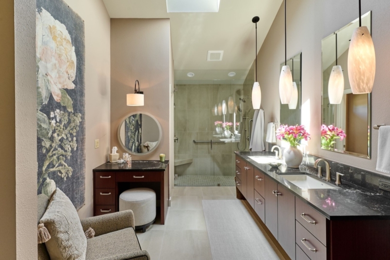 Spa-like ensuite bathroom Spa inspired ensuite bathroom