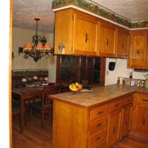 Before photo of kitchen remodel