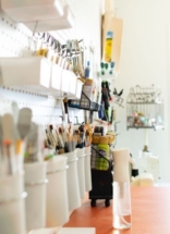 Peg Board Craft Supply Organization