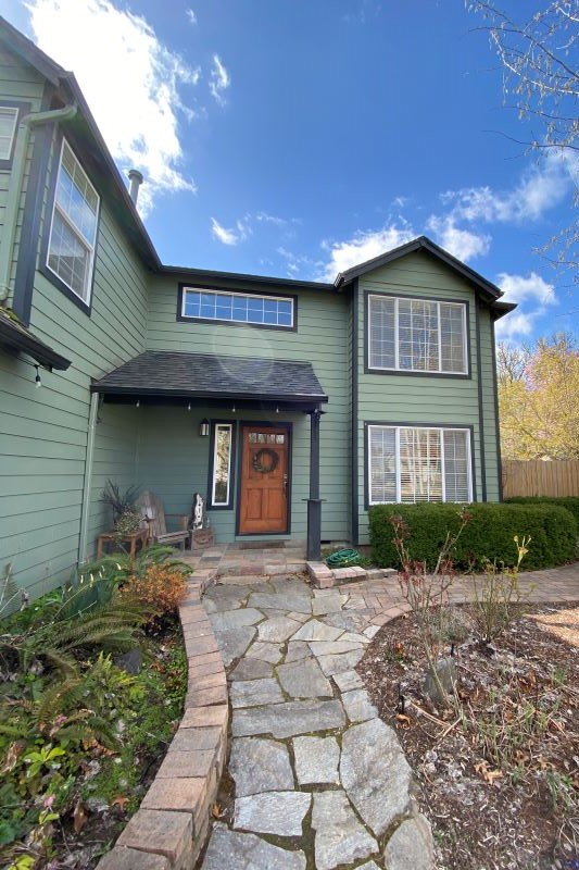 Exterior front facade prior to 2-story addition by Powell Construction of Corvallis OR