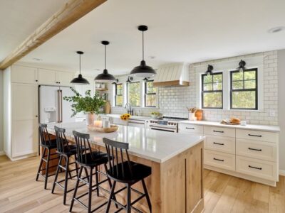 Modern farmhouse kitchen remodel by Powell Construction