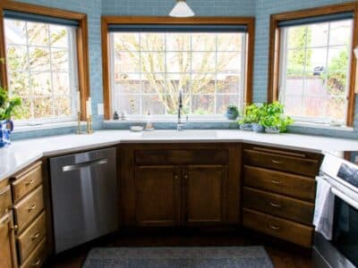 Fresh kitchen remodel with light finishes