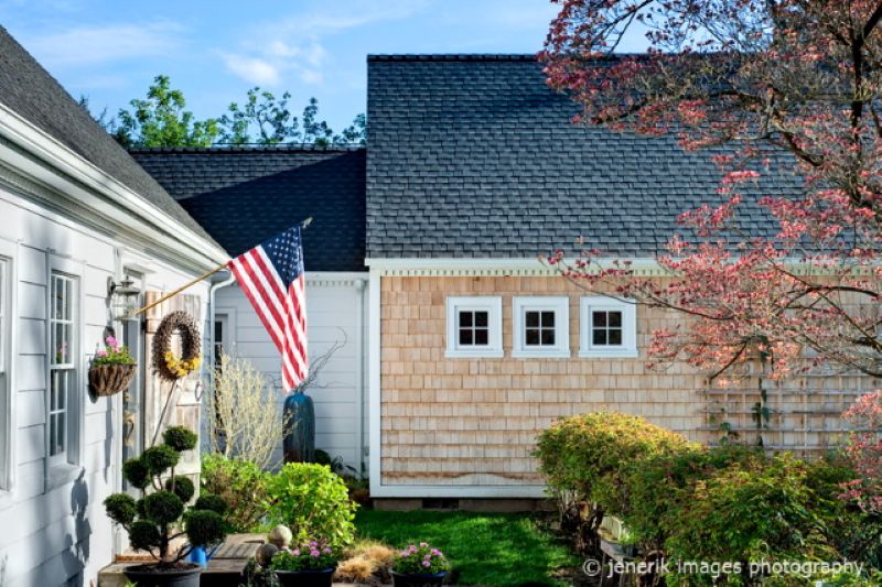 Primary suite addition, cape cod style. By Powell Construction.