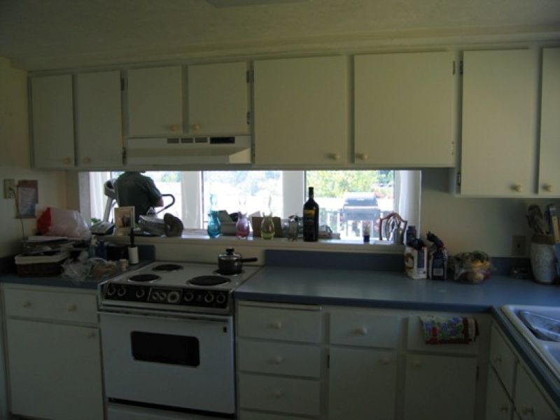 This kitchen prior to its remodel was separated from the main living area.