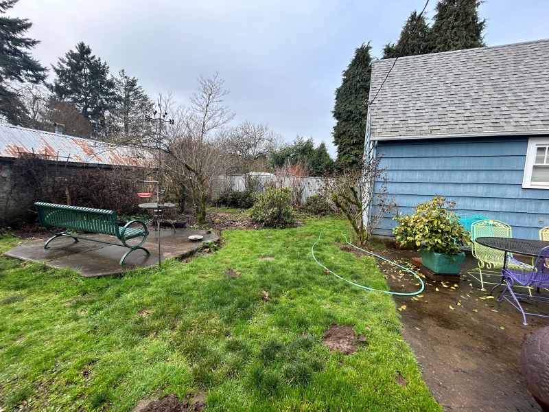 Garden space prior to addition of what is now a stand-alone craft studio.