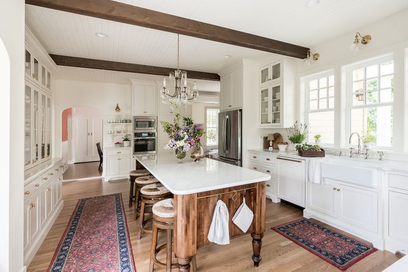View from kitchen towards dining room